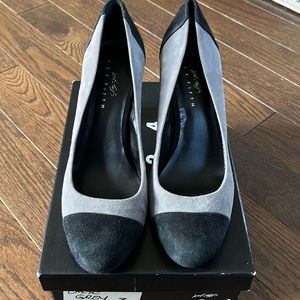 Lord + Taylor 424 Fifth Skye Grey Block Heel
